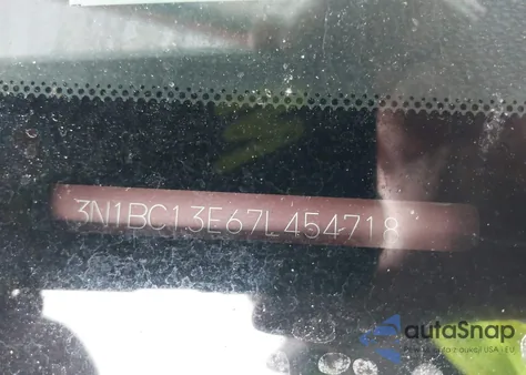 2007 Nissan Versa 1.8S z USA, uszkodzony, nr VIN 3N1BC13E67L454718